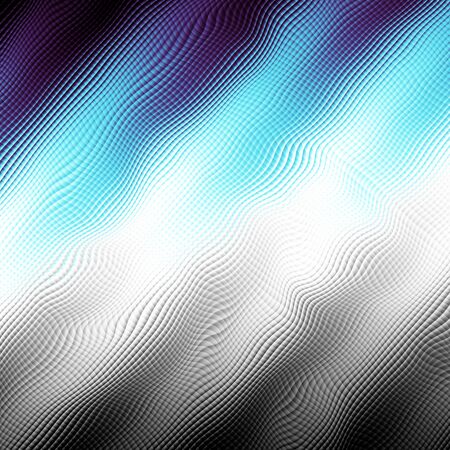 Blur blue wavy background. Abstract futuristic fractal image.