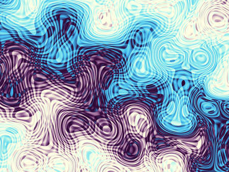Geometric blue texture background. Abstract futuristic fractal image.