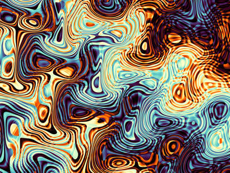 Geometric wavy background. Abstract futuristic fractal image.の写真素材