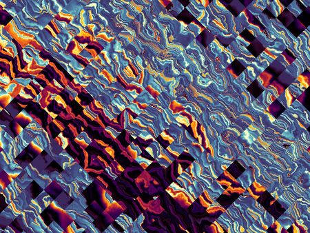 Geometric colorful background. Abstract futuristic fractal image.