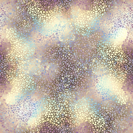 Seamless background pattern. Decorative geometric mosaic art pattern on blur background.のイラスト素材