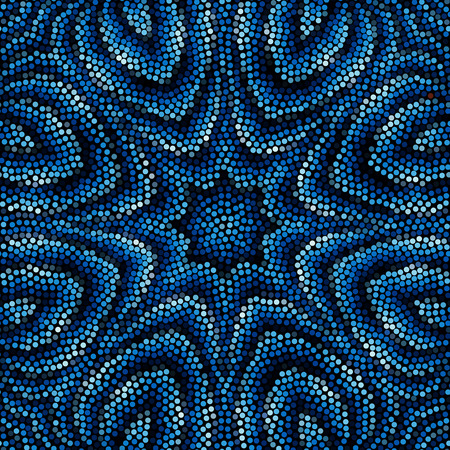 Seamless background. Mosaic art pattern of small circles. Polka dot pattern.のイラスト素材