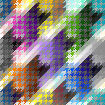 Seamless background. Classic Hounds-tooth pattern in abstract style.のイラスト素材