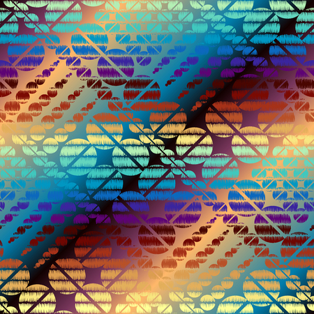 Seamless background pattern. Ggrunge geometric abstract pattern.のイラスト素材