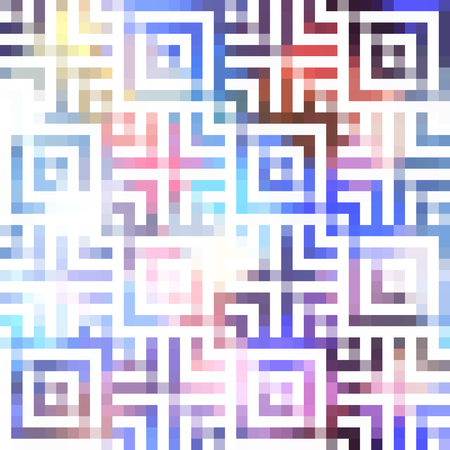 Seamless pattern. Geometric abstract pattern in low poly style of small squares.