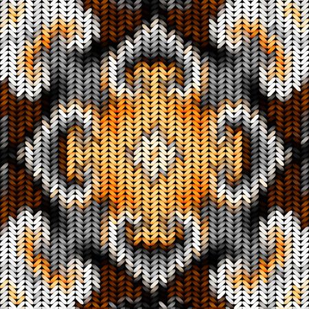 Imitation of Sweater knitting with melange effect.のイラスト素材