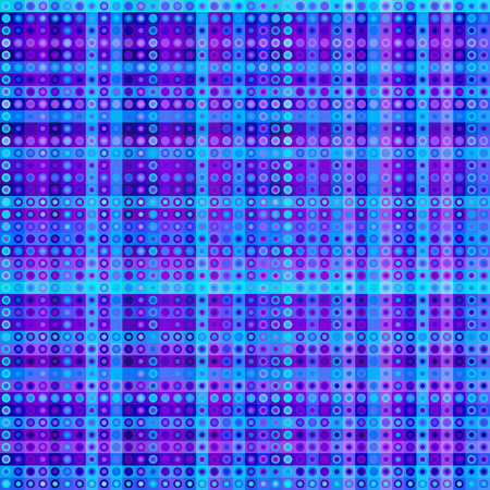 Geometric abstract pattern in low poly pixel art style. Polka dot pattern on low poly background.のイラスト素材