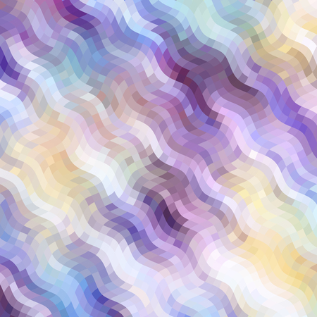 Wavy abstract diagonal pattern in low poly style. Smooth blurred background from wavy shapes. Vector image.のイラスト素材