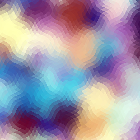 Wavy abstract diagonal pattern in low poly style. Smooth blurred background from wavy shapes. Vector image.のイラスト素材