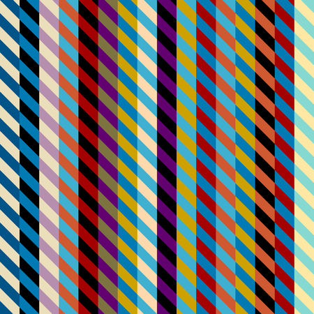 Seamless geometric pattern. Diagonal strips pattern in a patchwork collage style. Vector image.のイラスト素材