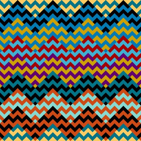 Seamless geometric pattern. Classic chevron pattern in a patchwork collage style. Vector image.