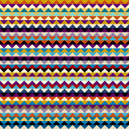 Seamless geometric pattern. Classic chevron pattern in a patchwork collage style. Vector image.のイラスト素材