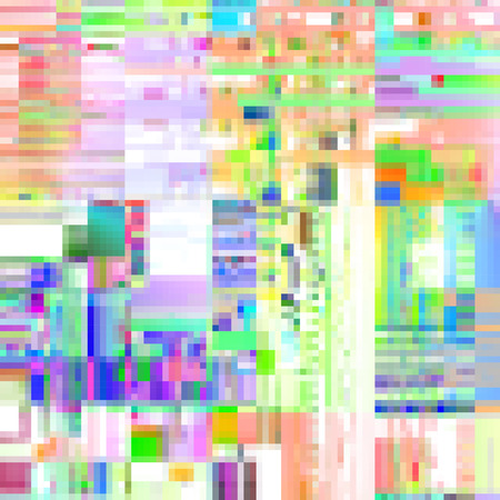 Abstract pattern with imitation of a grunge datamoshing texture. Vector image.のイラスト素材