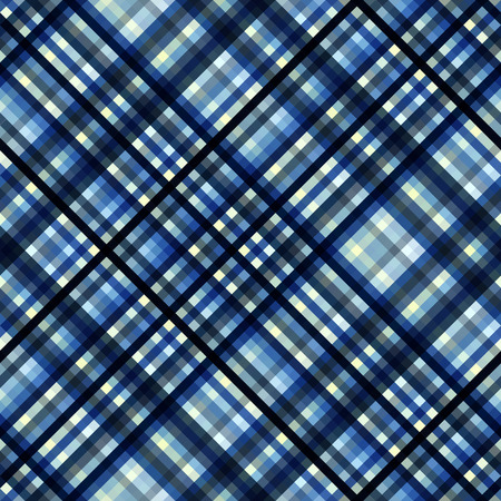 Seamless background. Geometric abstract diagonal plaid pattern in low poly pixel art style. Pastel colors. Vector image.のイラスト素材