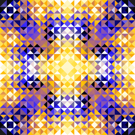 Seamless background. Geometric abstract pattern in low poly style. Effect of a glass. Small cubes....