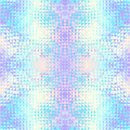 Seamless background. Geometric abstract pattern in low poly style. Effect of a glass. Vector image.のイラスト素材