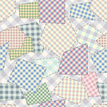 Seamless background pattern. Patchwork pattern. Vector imageのイラスト素材