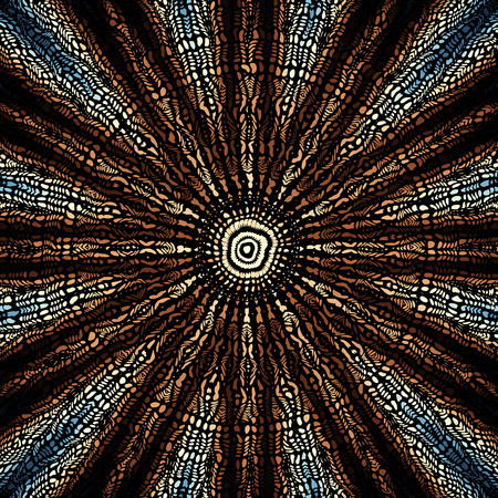 Seamless background pattern. Unusual curved mosaic pattern. Vector image.