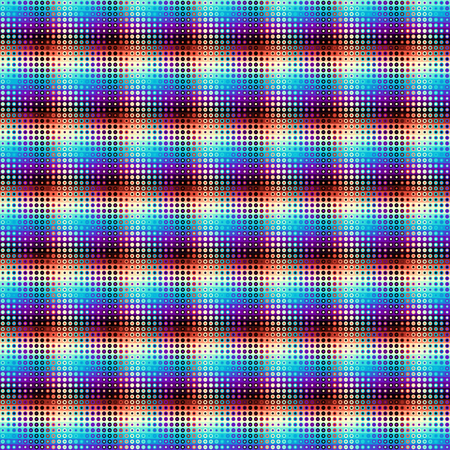 Geometric abstract pattern in low poly pixel art style. Polka dot pattern on low poly background. Seamless vector image.のイラスト素材