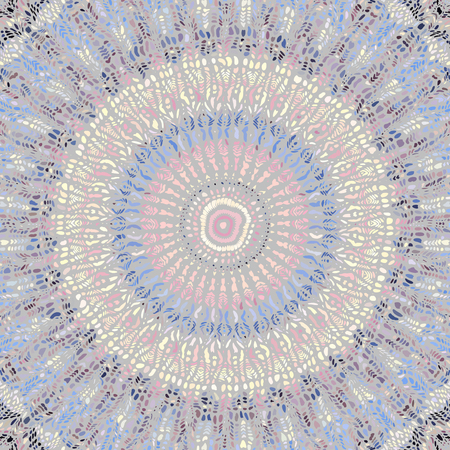 Seamless background pattern. Unusual curved mosaic pattern. Vector image.のイラスト素材