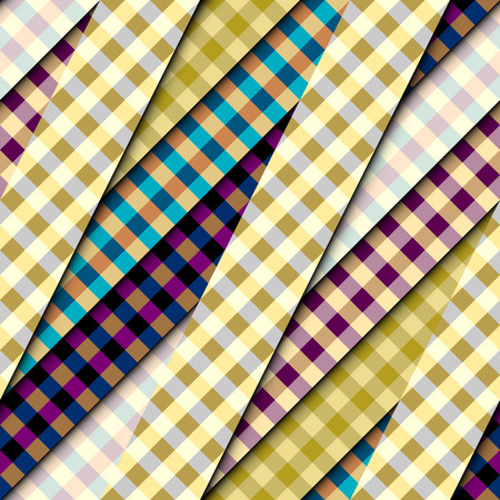 Seamless vector image. Patchwork plaid pattern. Imitatin of interweaving ribbons.のイラスト素材