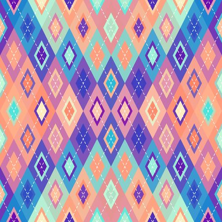 Classic argyle seamless pattern background. Vector image.