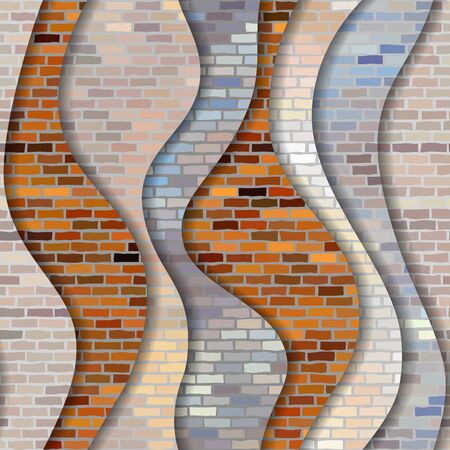 Paper cut shapes design. Seamless vector pattern. Patchwork layered style.のイラスト素材