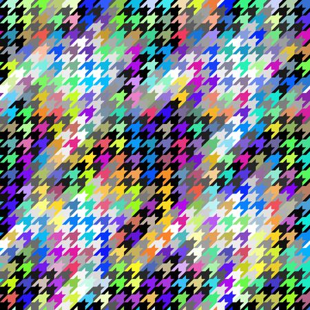 Seamless geometric pattern. Classic Hounds-tooth pattern in low poly style. Vector image.
