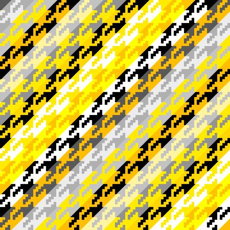 Seamless geometric pattern. Classic Hounds-tooth pattern in a collage style. Vector image.