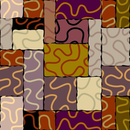 Seamless background pattern. Abstract brown pattern. Vector imageのイラスト素材