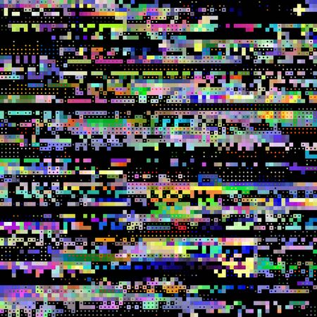 Abstract pattern with imitation of a grunge pixels texture. Vector image.のイラスト素材