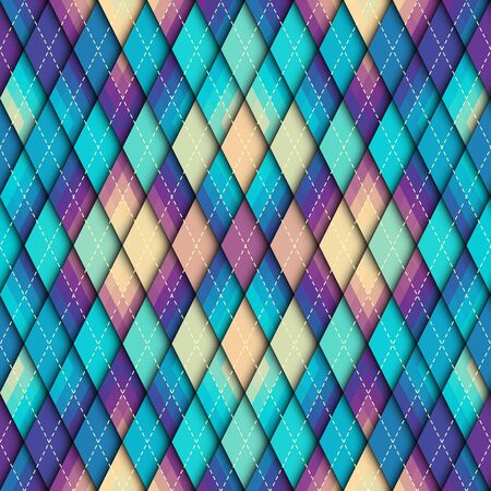 Classic argyle seamless pattern background. Vector image.のイラスト素材