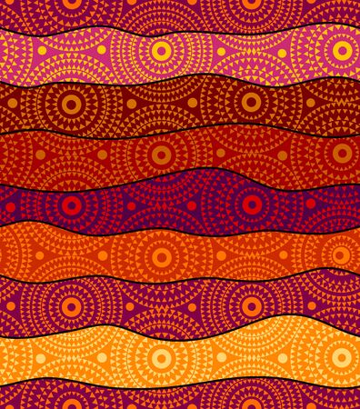 Seamless background pattern. Textile patchwork pattern. Vector imageのイラスト素材