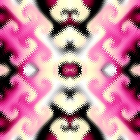 Seamless pattern of a triangles.. Imitation of abstract ornamental carpet texture.. Vector image.