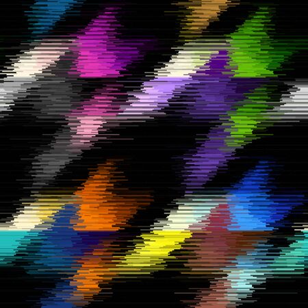 Abstract seamless pattern with imitation of a grunge texture with thin lines. Vector image.