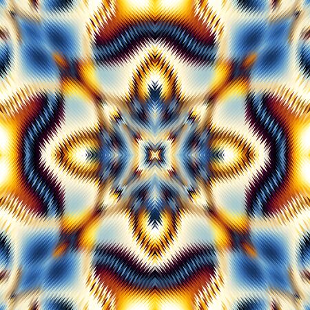 Seamless pattern of a triangles.. Imitation of abstract ornamental carpet texture.. Vector image.