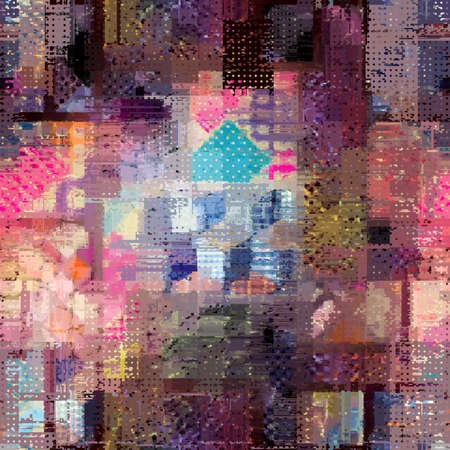 Abstract seamless pattern with imitation of a grunge dirty texture. Vector image.のイラスト素材