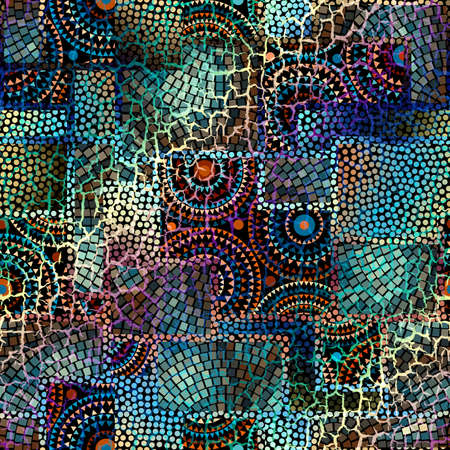 Seamless background pattern. Crackling grunge vintage surface. Vector image.