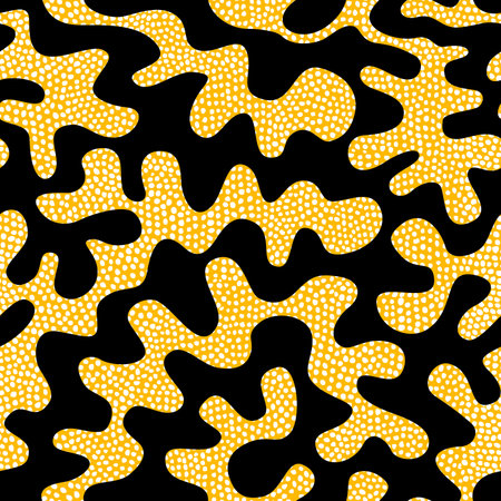 Seamless background pattern. Abstract ethnic tribal pattern with grunge polka dot. Vector image