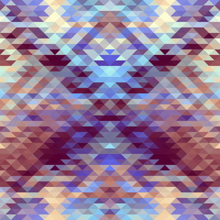 Seamless pattern of a triangles.. Aztec ornament. Vector image. Seamless pattern.