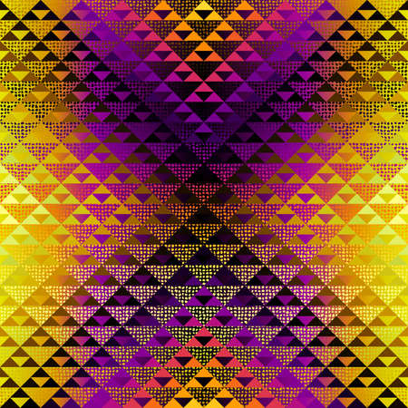 Seamless pattern of a triangles.. Aztec ornament. Vector image. Seamless pattern.のイラスト素材