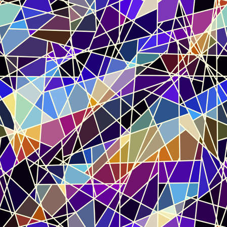 Seamless mosaic art pattern. Abstract art background.. Vector image.のイラスト素材