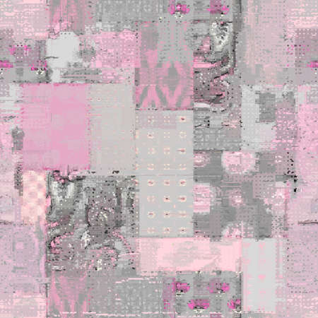 Vector image with imitation of grunge datamoshing texture.のイラスト素材