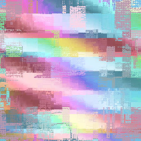 Vector image with imitation of grunge datamoshing texture.のイラスト素材