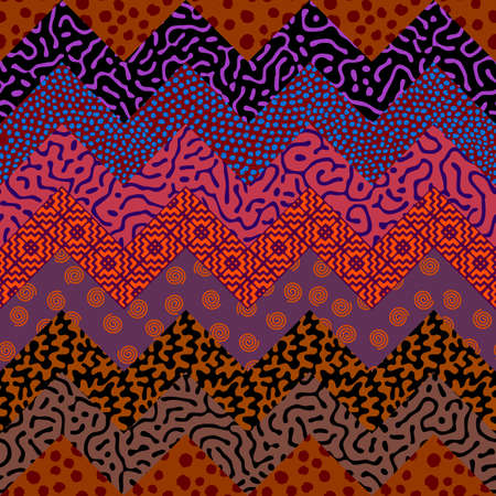 Vector ethnic tribal pattern. Seamless art image.