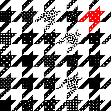 Patchwork textile pattern. Seamless quilting design background.のイラスト素材