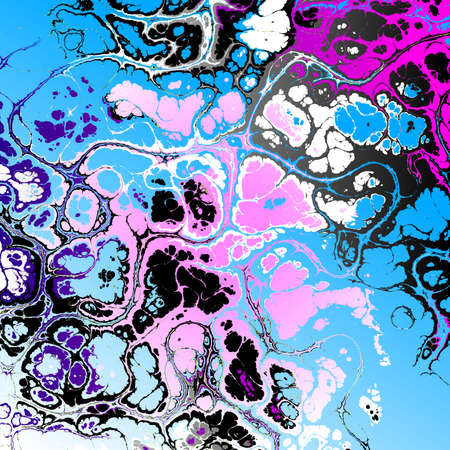 Psychedelic abstract pattern. Marbling style