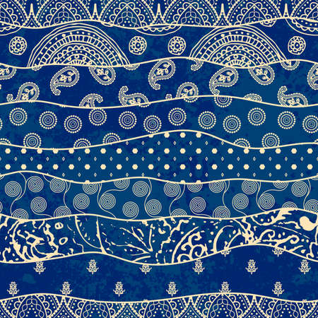 Patchwork textile pattern. Seamless quilting design background.