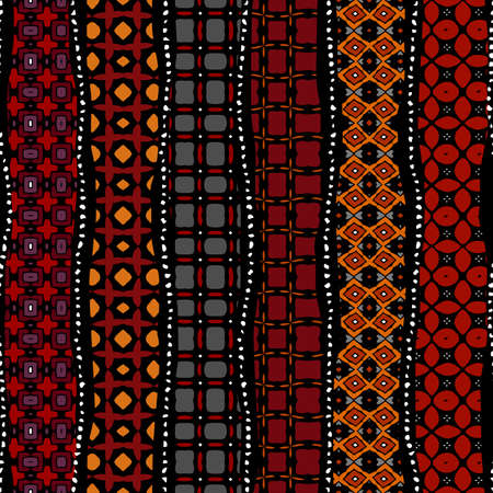 Vector ethnic tribal pattern. Seamless art image.