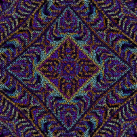 Geometric abstract pattern with a wavy elements.